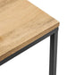 Modway Zora Square Wood and Metal Side Table FredCo