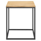Modway Zora Square Wood and Metal Side Table FredCo