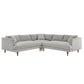Modway Zoya Down Filled Overstuffed 3 Piece Sectional Sofa FredCo