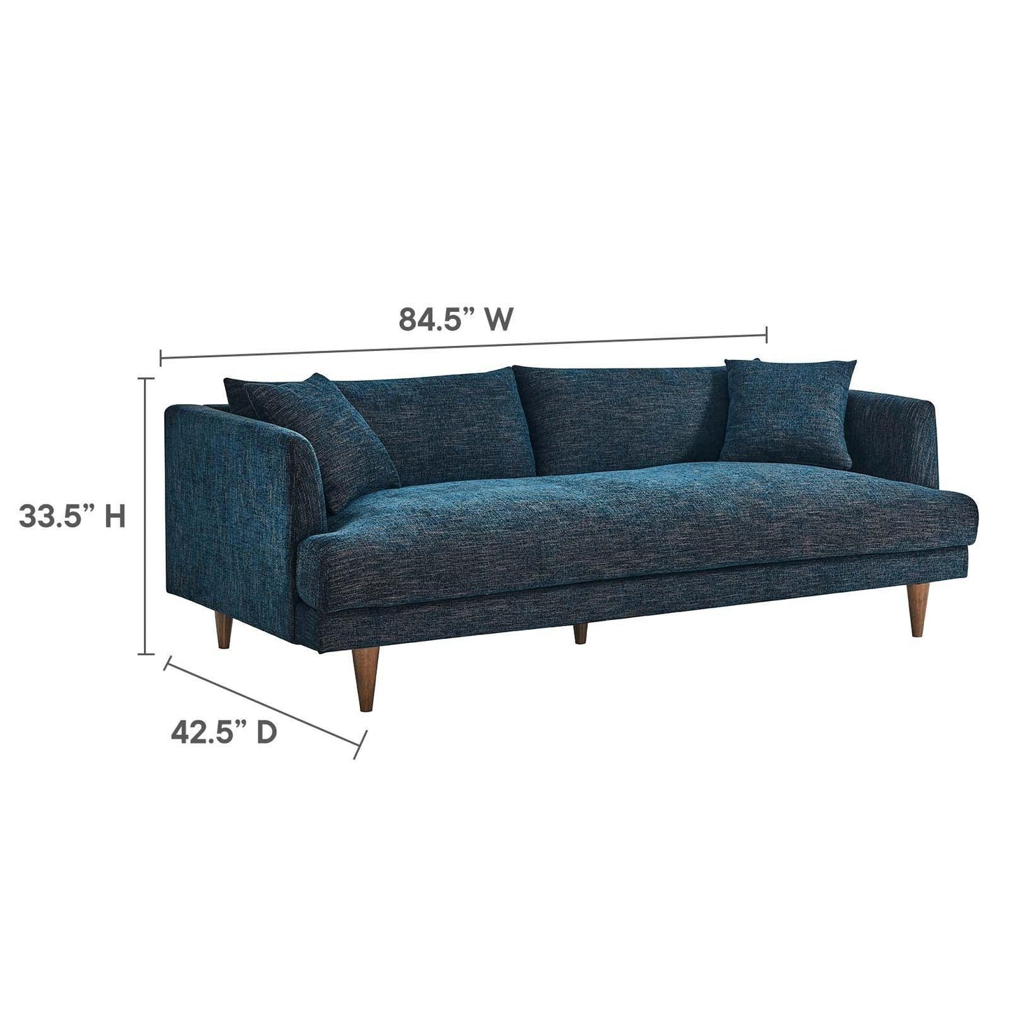 Modway Zoya Down Filled Overstuffed Sofa and Ottoman Set FredCo