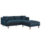 Modway Zoya Down Filled Overstuffed Sofa and Ottoman Set FredCo