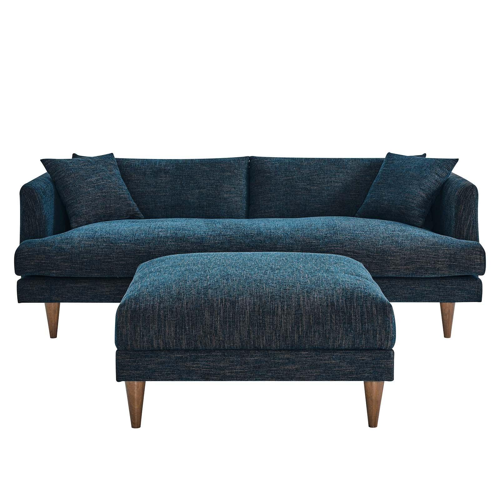 Modway Zoya Down Filled Overstuffed Sofa and Ottoman Set FredCo