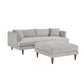 Modway Zoya Down Filled Overstuffed Sofa and Ottoman Set FredCo