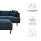 Modway Zoya Down Filled Overstuffed Sofa and Ottoman Set FredCo
