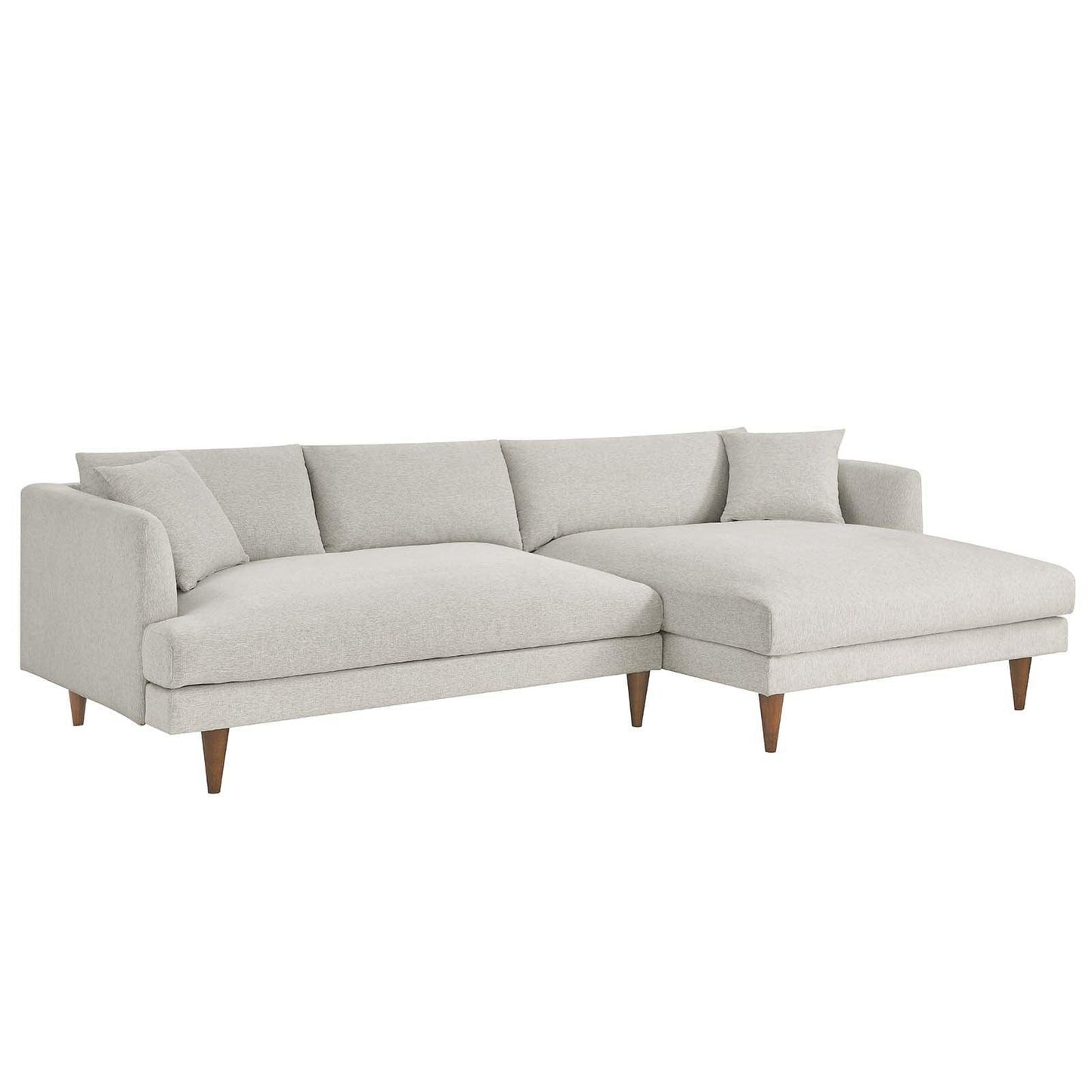 Modway Zoya Right-Facing Down Filled Overstuffed Sectional Sofa FredCo