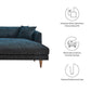 Modway Zoya Right-Facing Down Filled Overstuffed Sectional Sofa FredCo