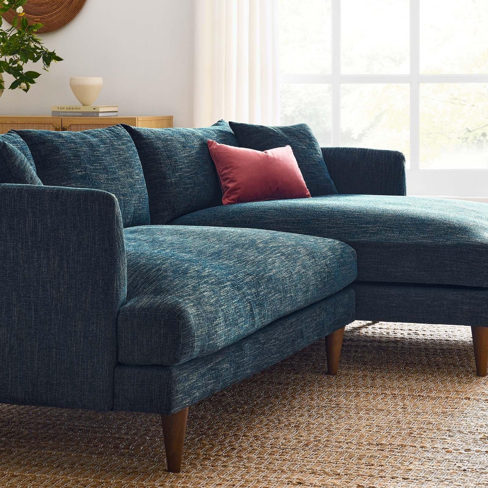 Modway Zoya Right-Facing Down Filled Overstuffed Sectional Sofa FredCo