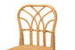 Monaco Modern Bohemian Natural Rattan and Mahogany Wood Counter Stool FredCo