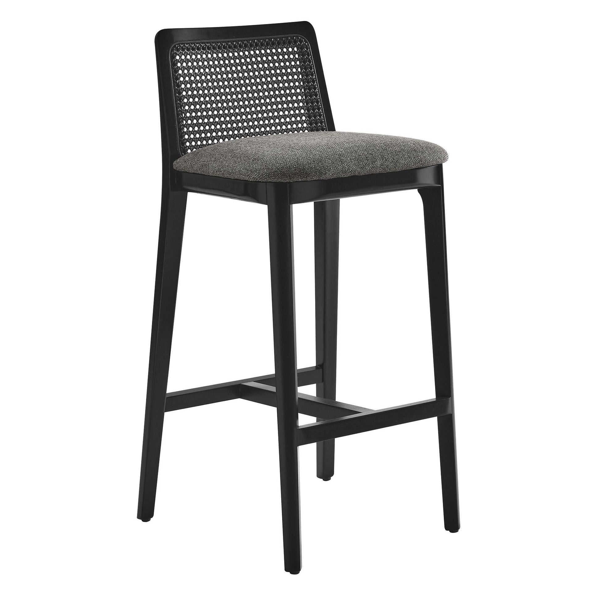 Monarch Wood and Rattan Bar Stool by Modway FredCo