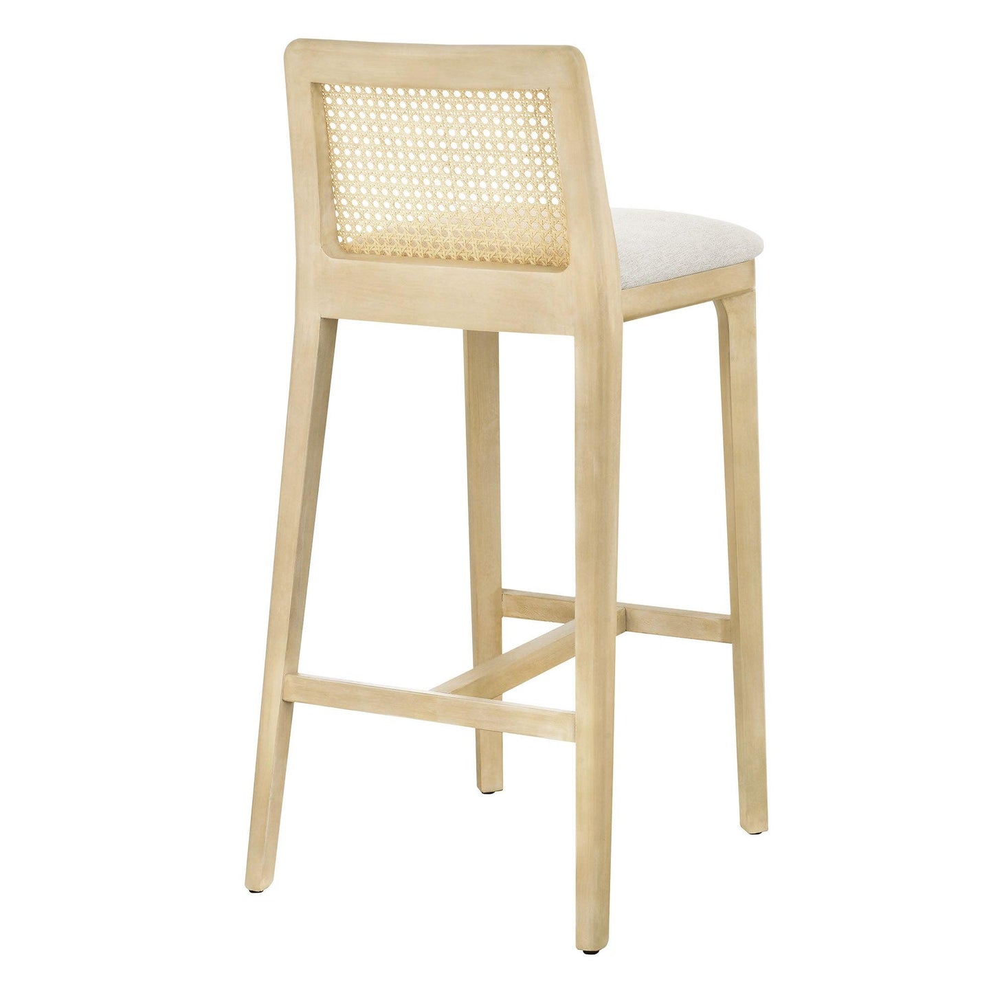 Monarch Wood and Rattan Bar Stool by Modway FredCo