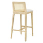 Monarch Wood and Rattan Bar Stool by Modway FredCo