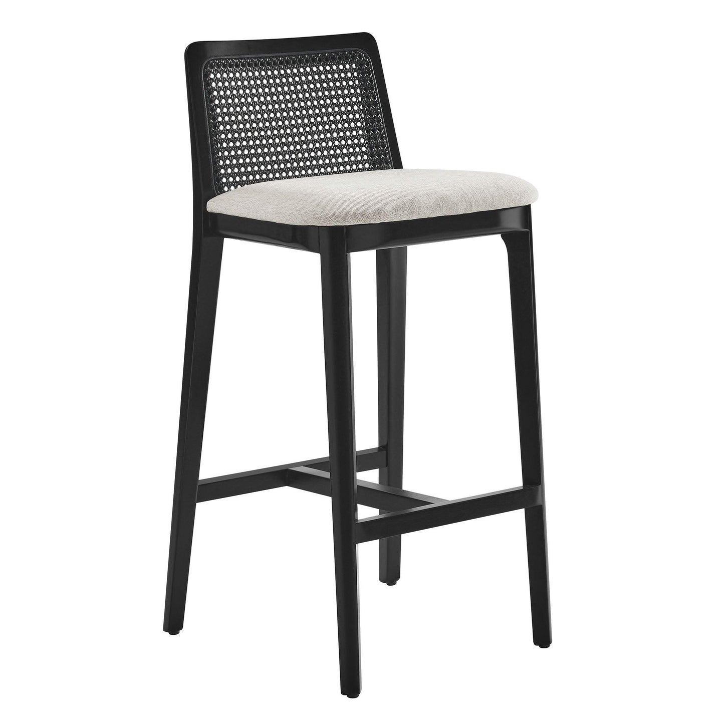 Monarch Wood and Rattan Bar Stool by Modway FredCo