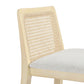 Monarch Wood and Rattan Bar Stool by Modway FredCo