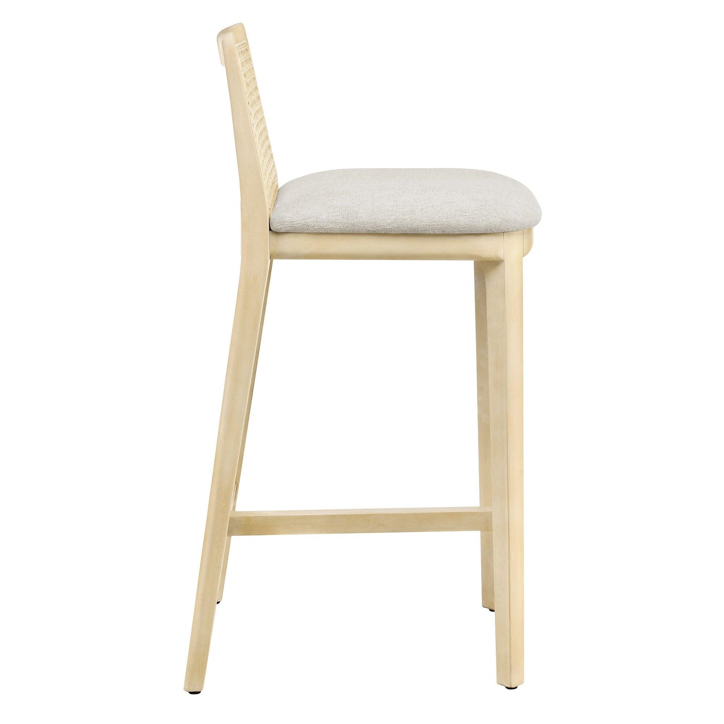 Monarch Wood and Rattan Counter Stool by Modway FredCo