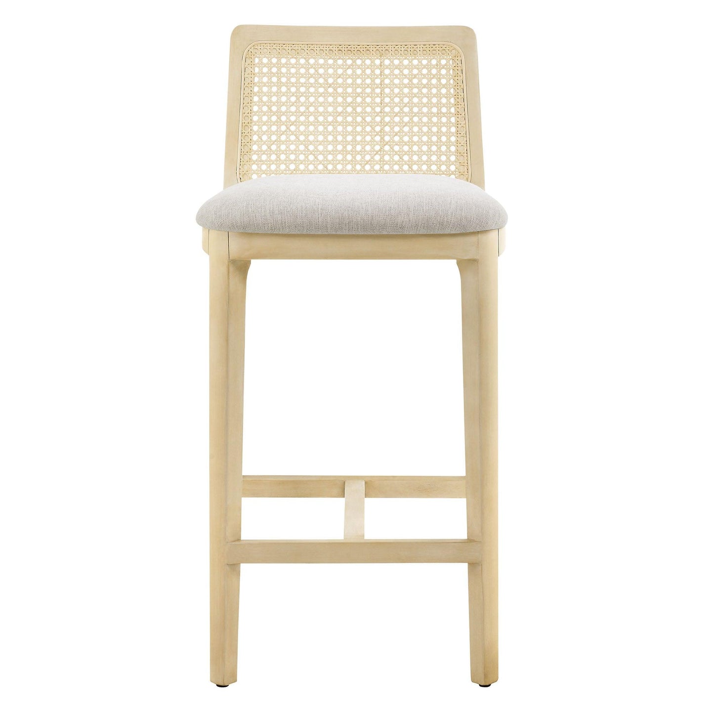 Monarch Wood and Rattan Counter Stool by Modway FredCo