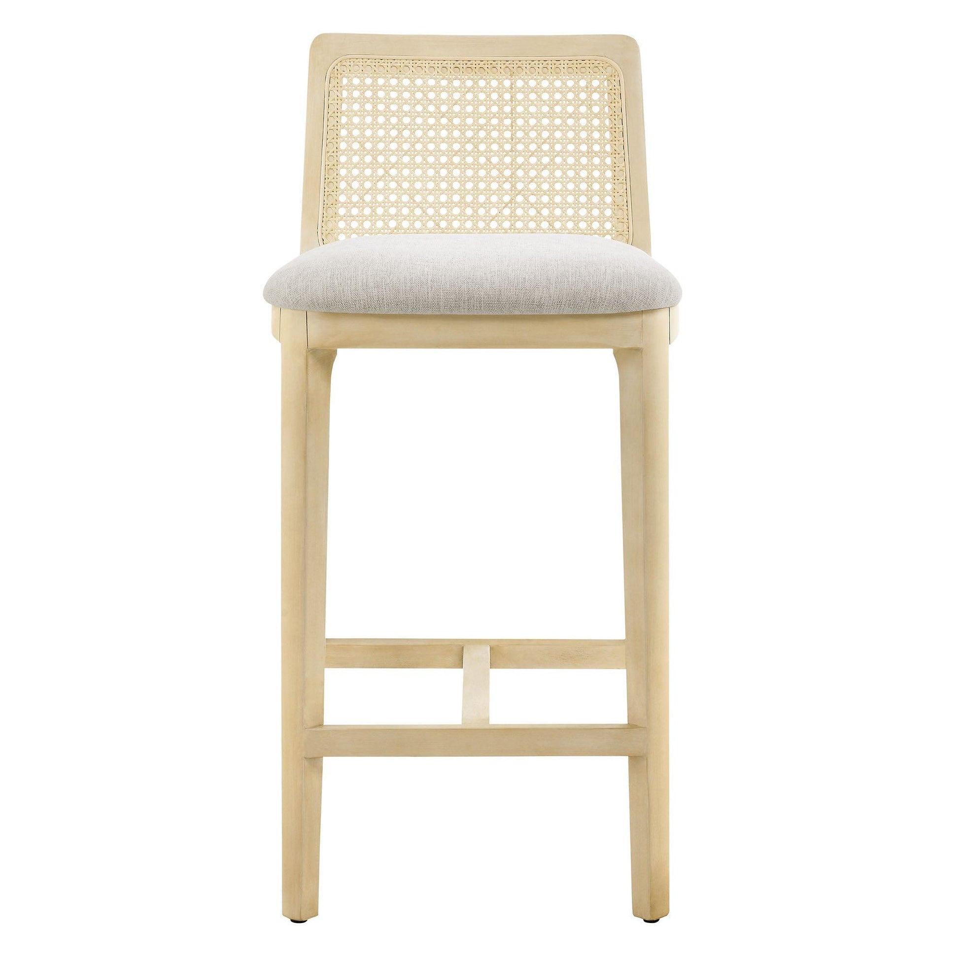 Monarch Wood and Rattan Counter Stool by Modway FredCo