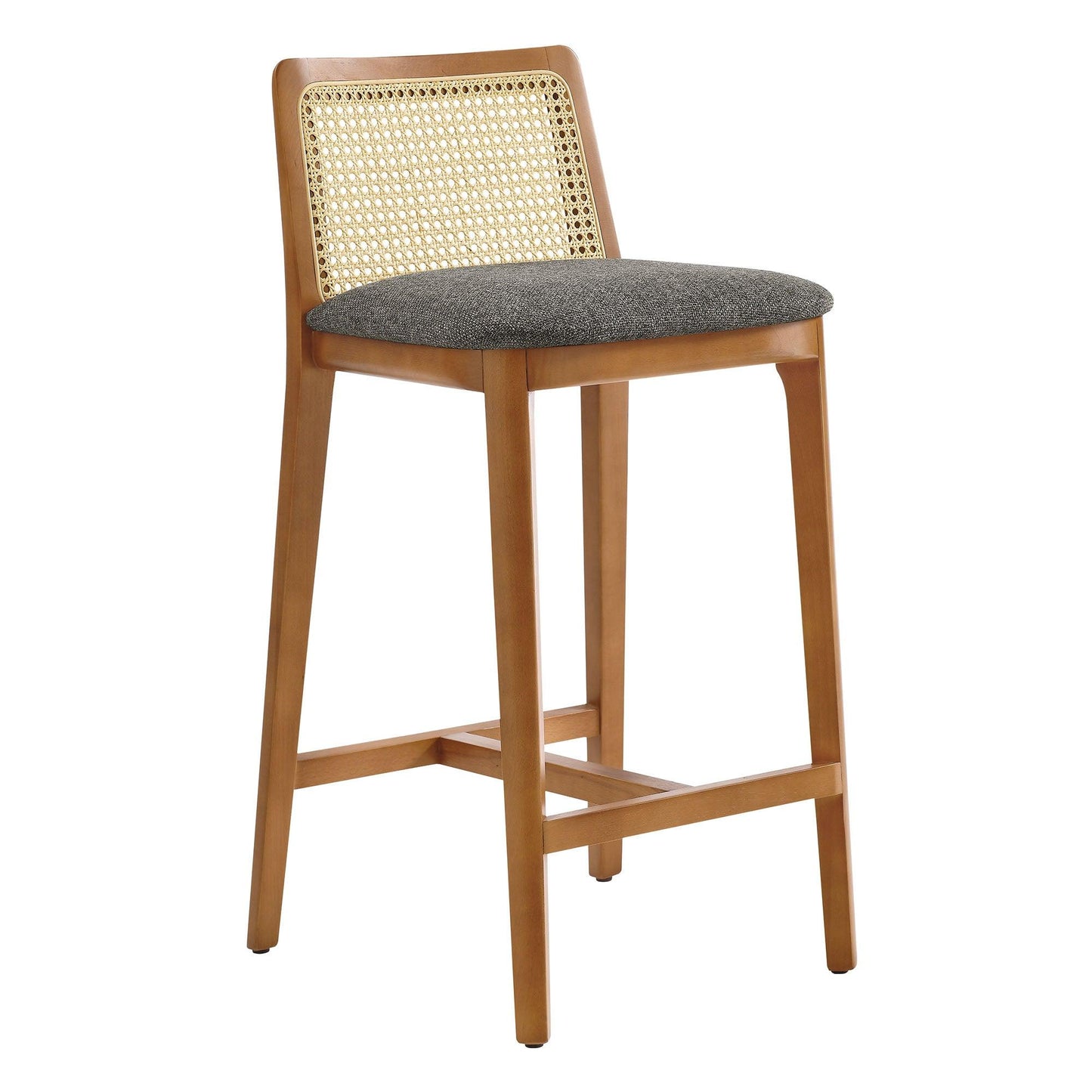 Monarch Wood and Rattan Counter Stool by Modway FredCo