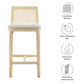 Monarch Wood and Rattan Counter Stool by Modway FredCo