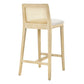 Monarch Wood and Rattan Counter Stool by Modway FredCo