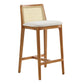Monarch Wood and Rattan Counter Stool by Modway FredCo
