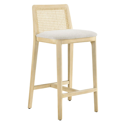 Monarch Wood and Rattan Counter Stool by Modway FredCo