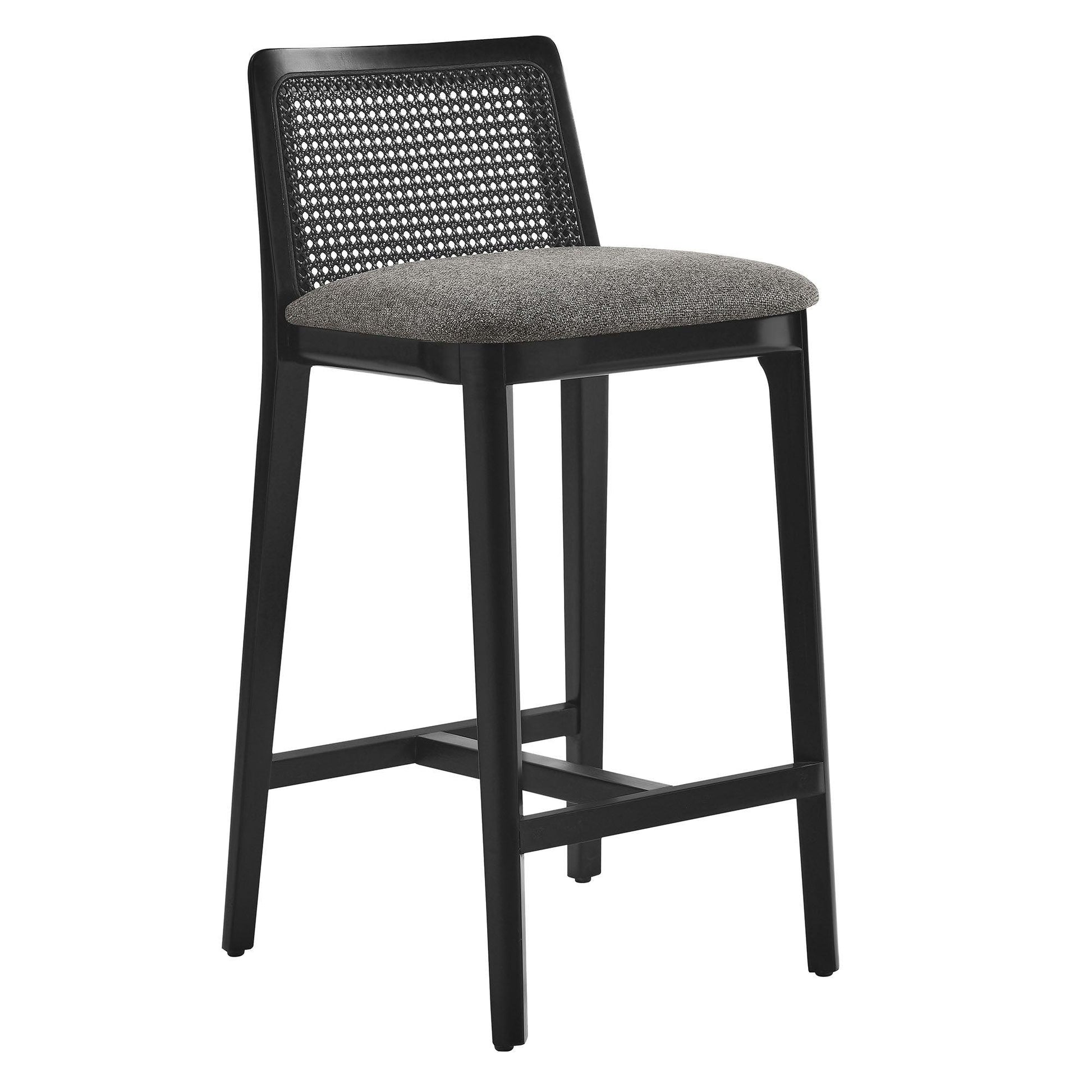 Monarch Wood and Rattan Counter Stool by Modway FredCo