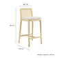 Monarch Wood and Rattan Counter Stool by Modway FredCo