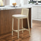Monarch Wood and Rattan Counter Stool by Modway FredCo
