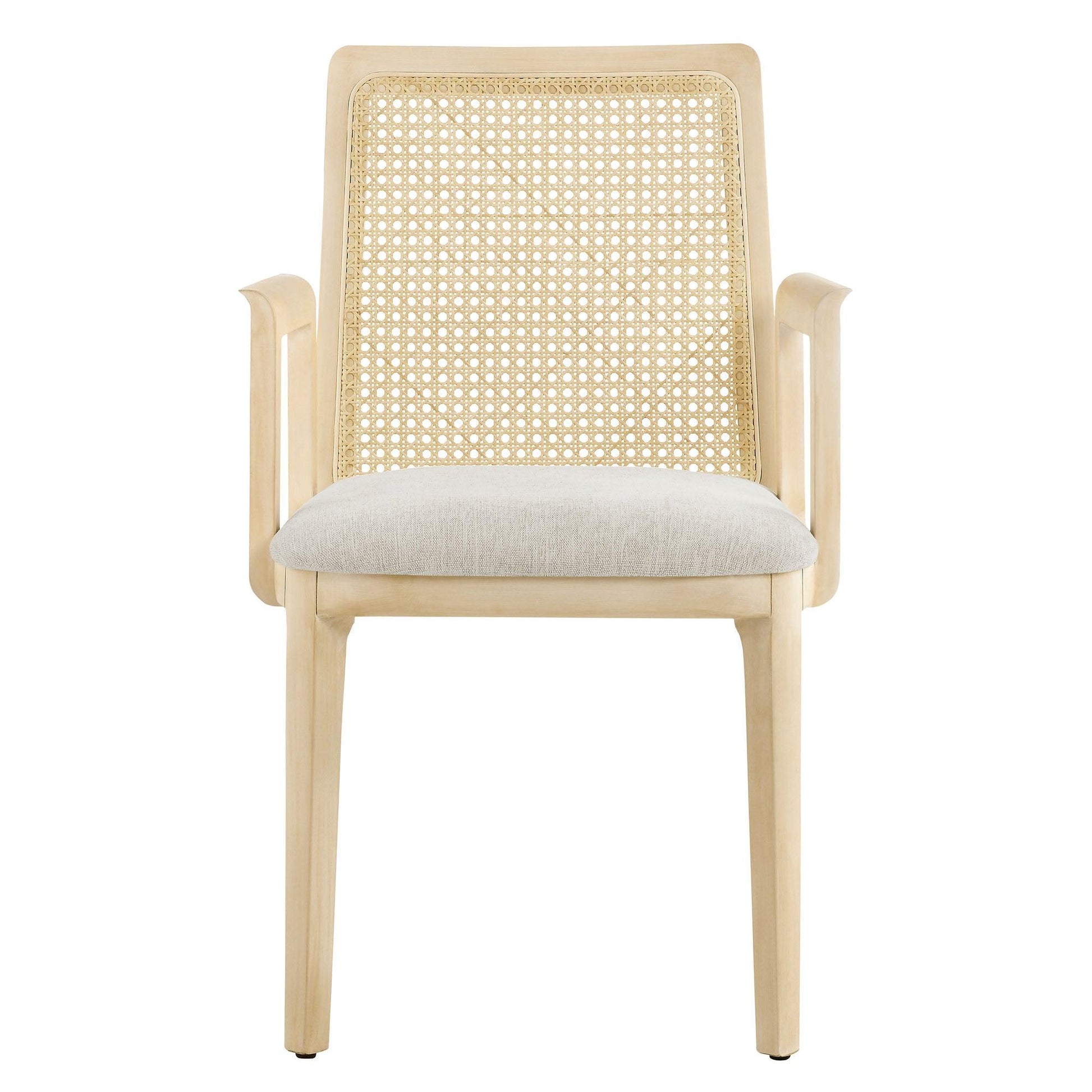 Monarch Wood and Rattan Dining Armchair by Modway FredCo