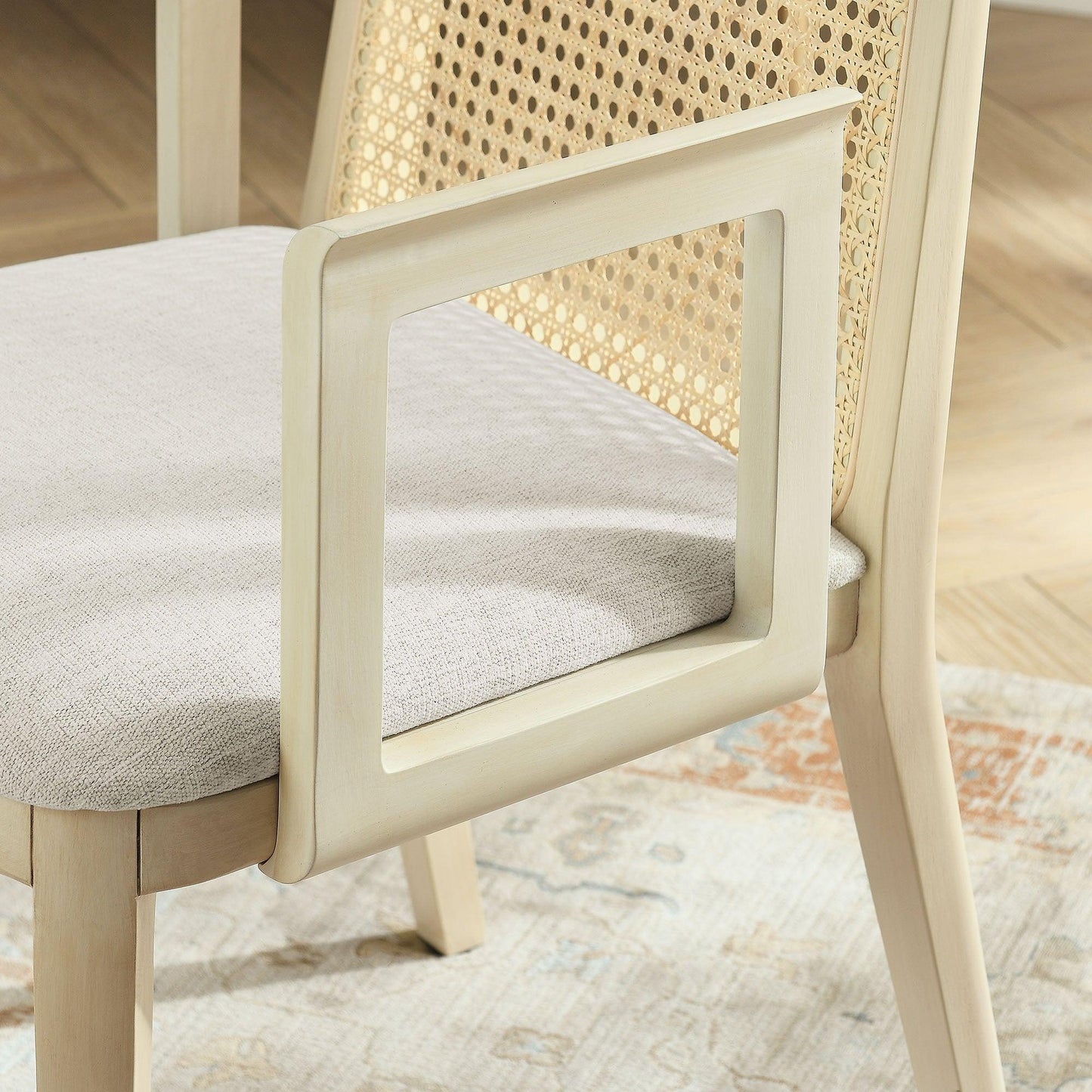 Monarch Wood and Rattan Dining Armchair by Modway FredCo