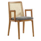 Monarch Wood and Rattan Dining Armchair by Modway FredCo