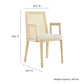 Monarch Wood and Rattan Dining Armchair by Modway FredCo