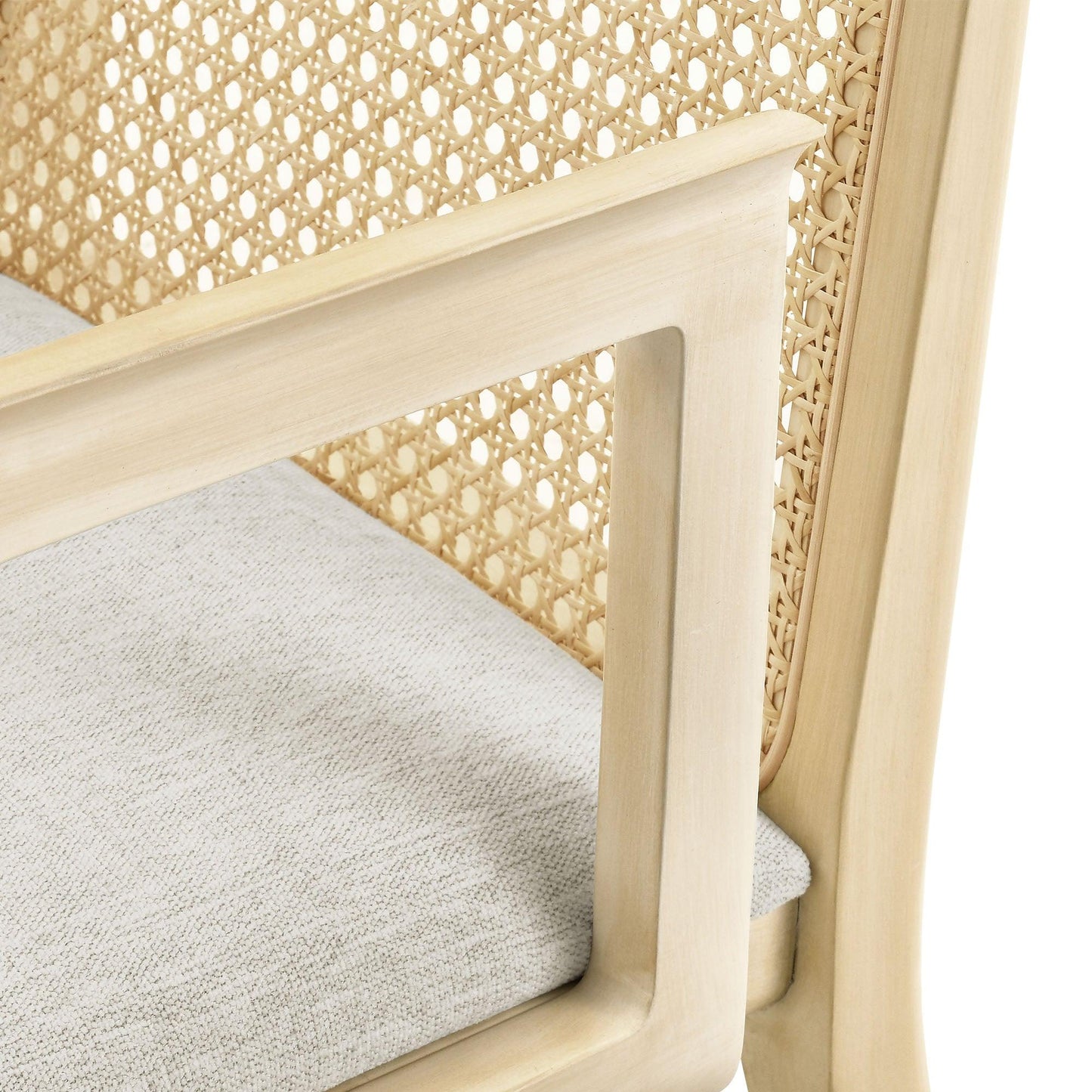 Monarch Wood and Rattan Dining Armchair by Modway FredCo
