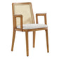 Monarch Wood and Rattan Dining Armchair by Modway FredCo
