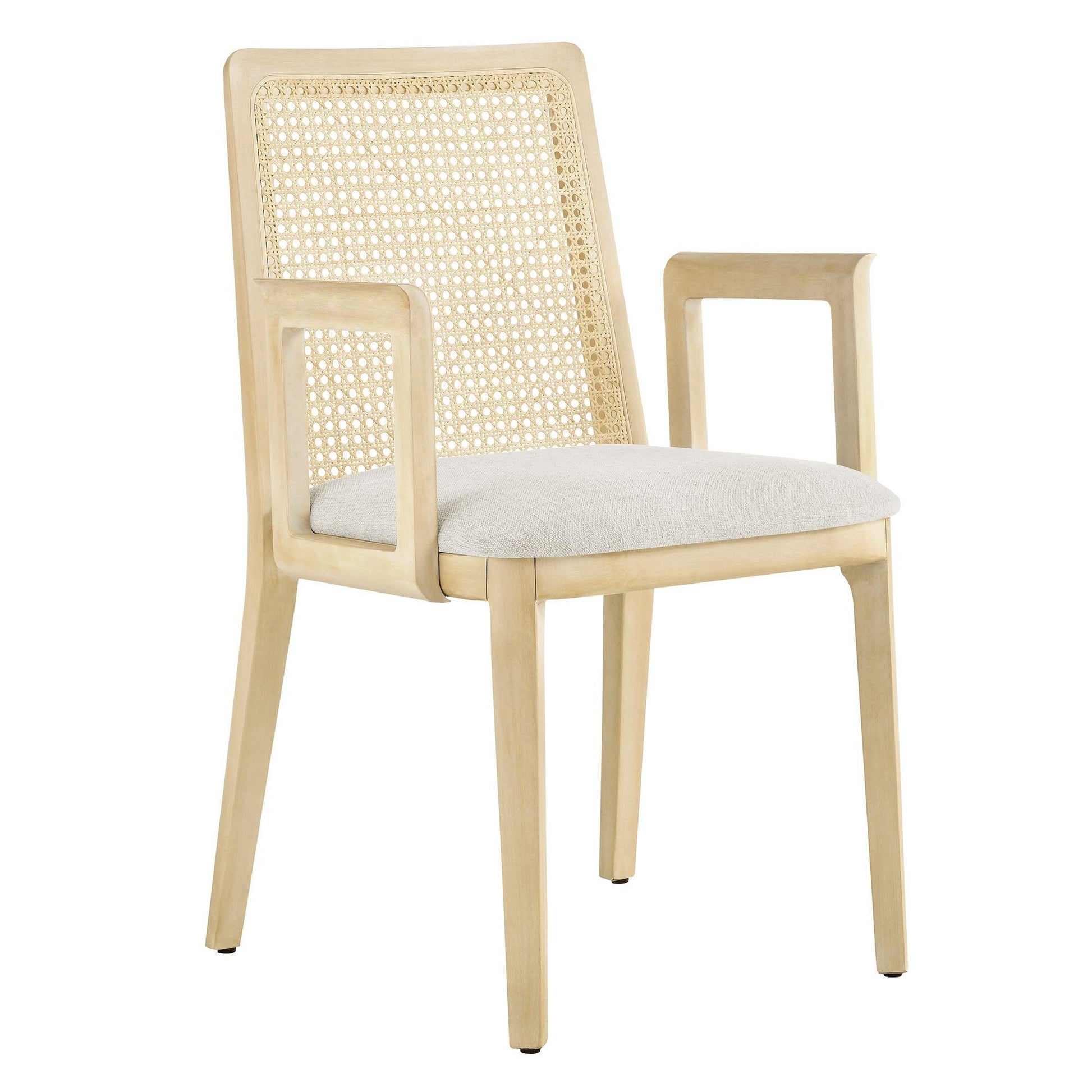 Monarch Wood and Rattan Dining Armchair by Modway FredCo