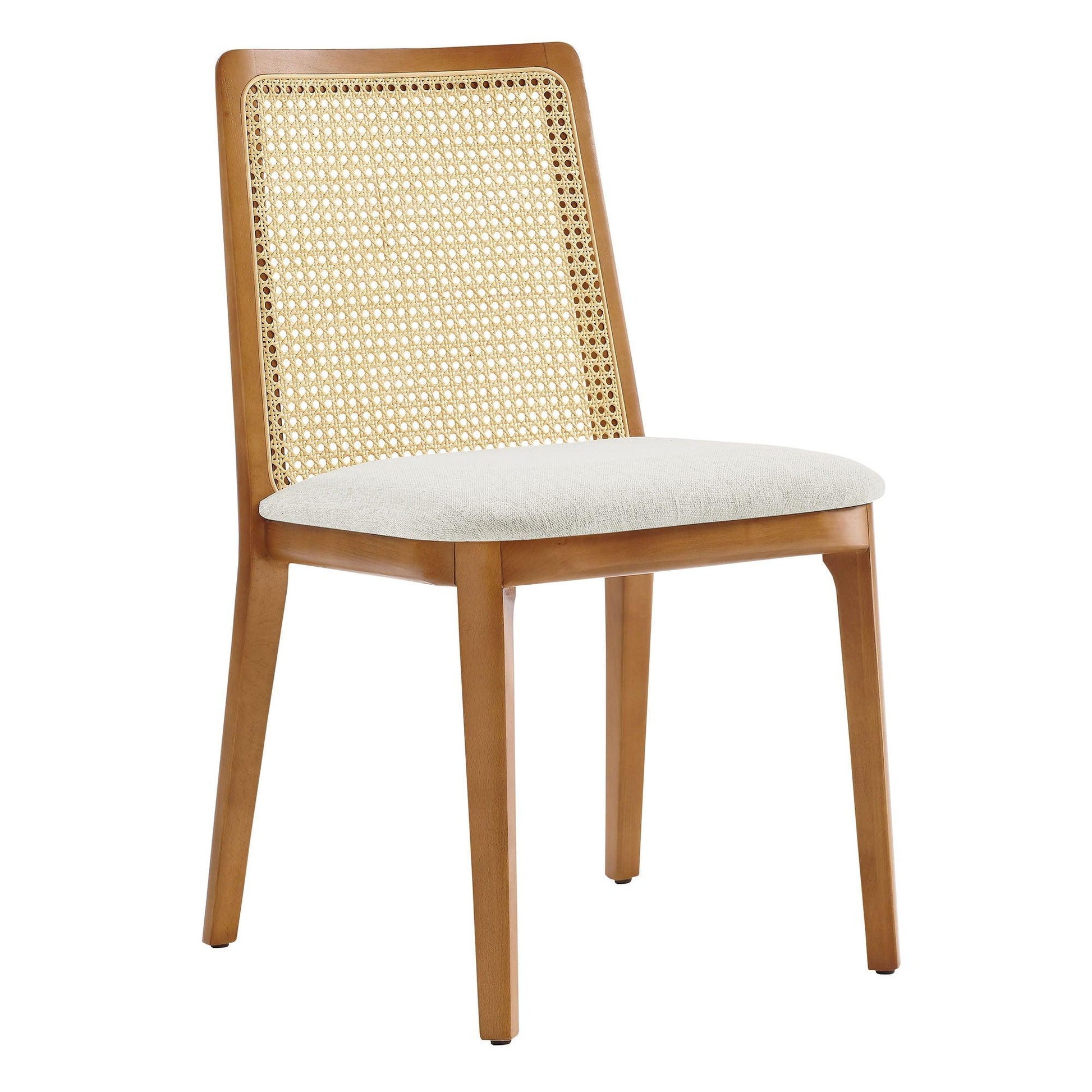 Monarch Wood and Rattan Dining Side Chair by Modway FredCo