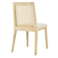 Monarch Wood and Rattan Dining Side Chair by Modway FredCo