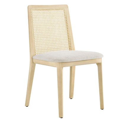 Monarch Wood and Rattan Dining Side Chair by Modway FredCo