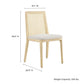 Monarch Wood and Rattan Dining Side Chair by Modway FredCo