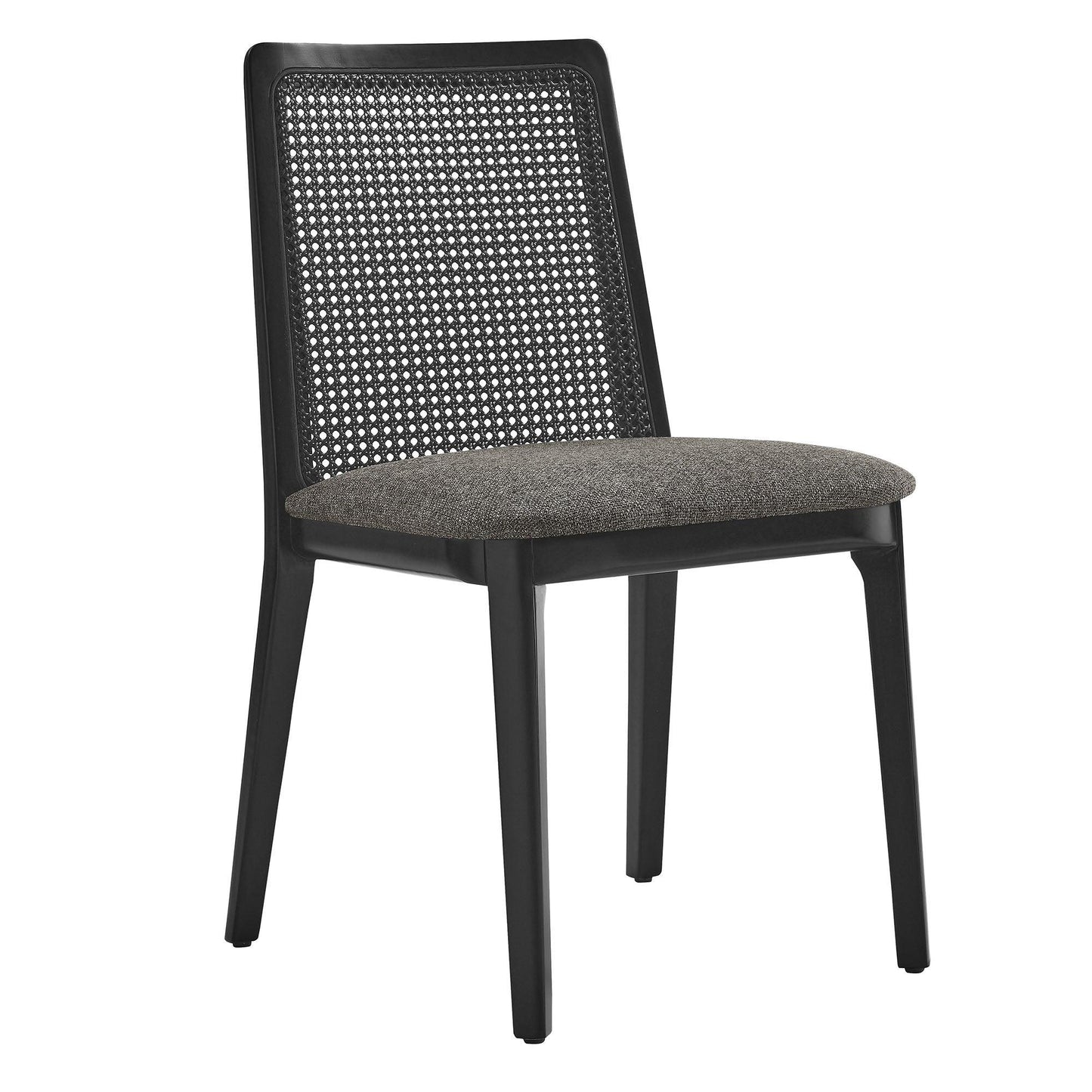 Monarch Wood and Rattan Dining Side Chair by Modway FredCo