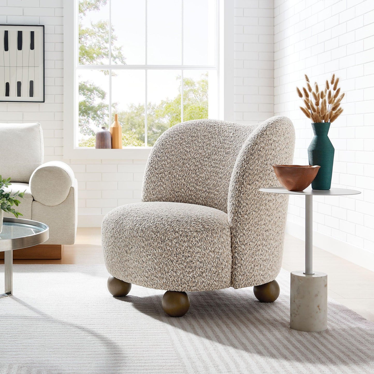 Monroe Boucle Fabric Accent Chair by Modway FredCo