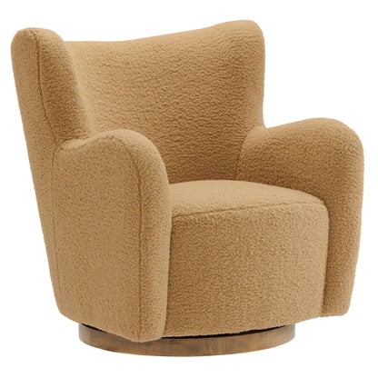 Montrose Wingback Sherpa Swivel Accent Chair by Modway EEI-7105 FredCo