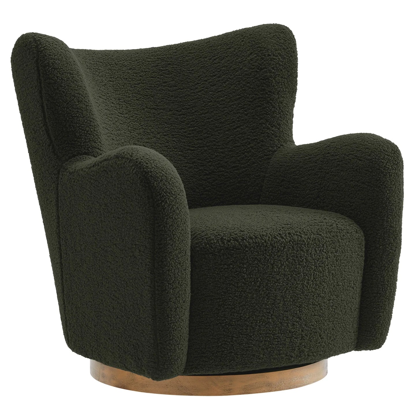 Montrose Wingback Sherpa Swivel Accent Chair by Modway EEI-7105 FredCo