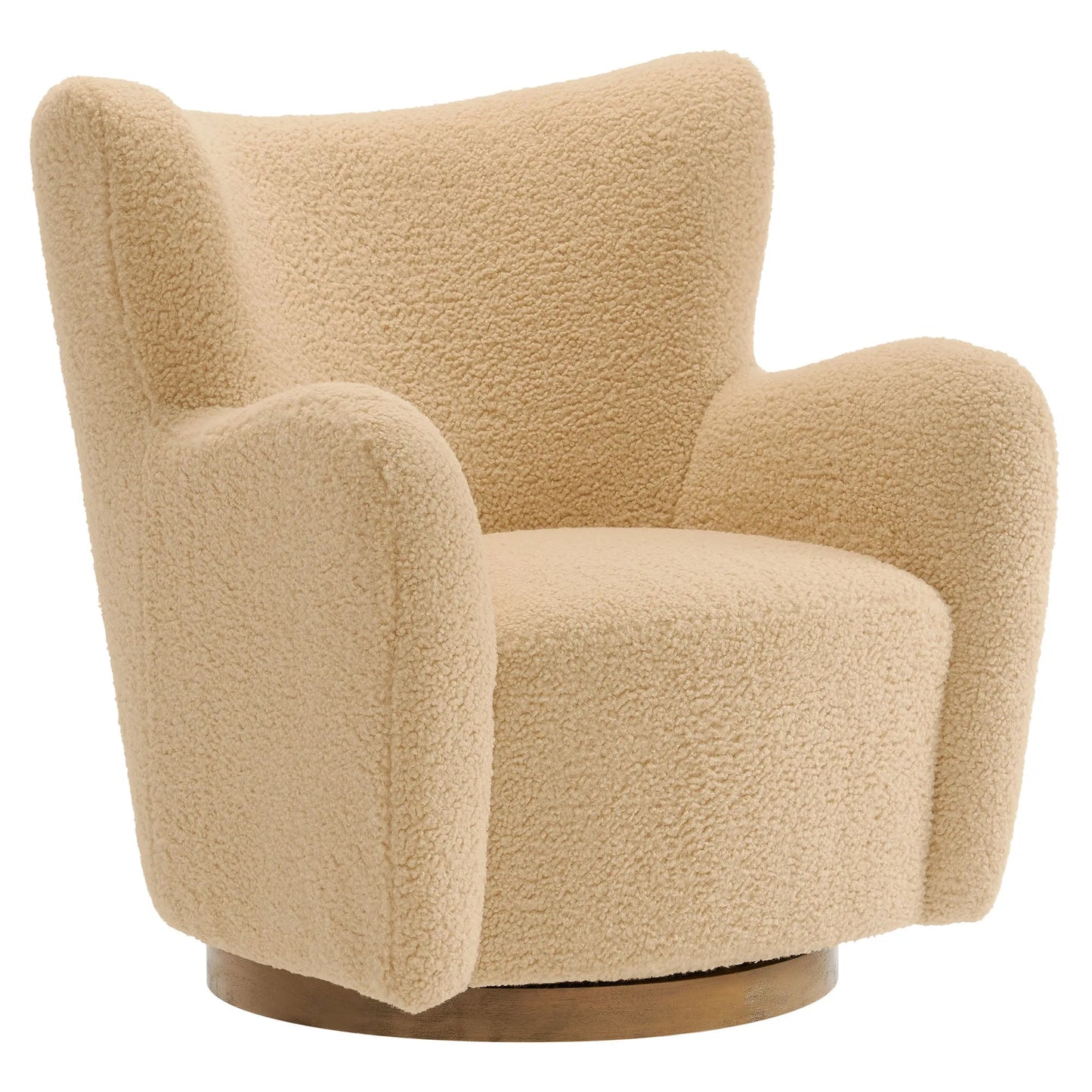Montrose Wingback Sherpa Swivel Accent Chair by Modway EEI-7105 FredCo