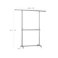 Movable Steel Clothes Rack 65" FredCo