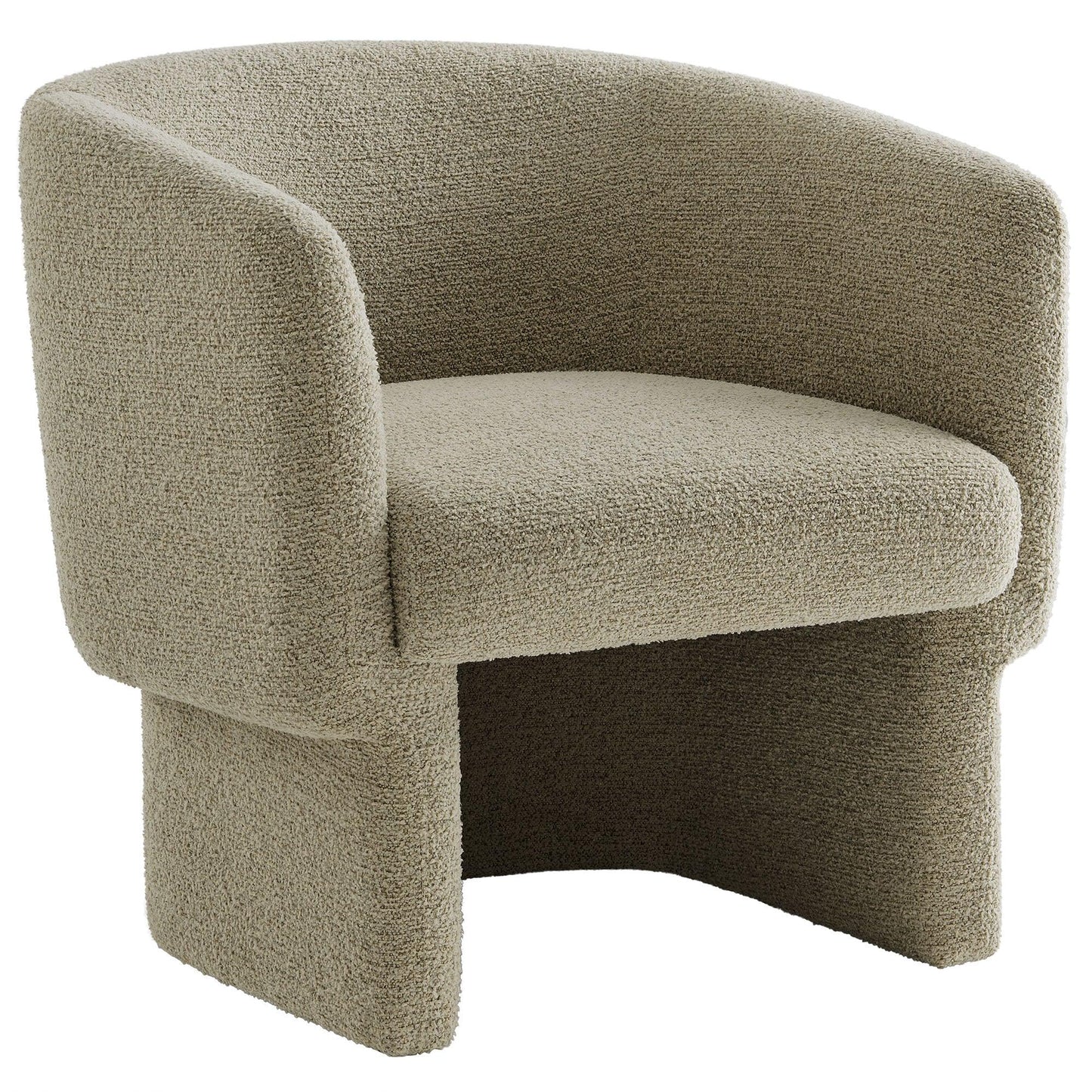 Muse Boucle Fabric Barrel Accent Chair by Modway FredCo