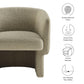 Muse Boucle Fabric Barrel Accent Chair by Modway FredCo