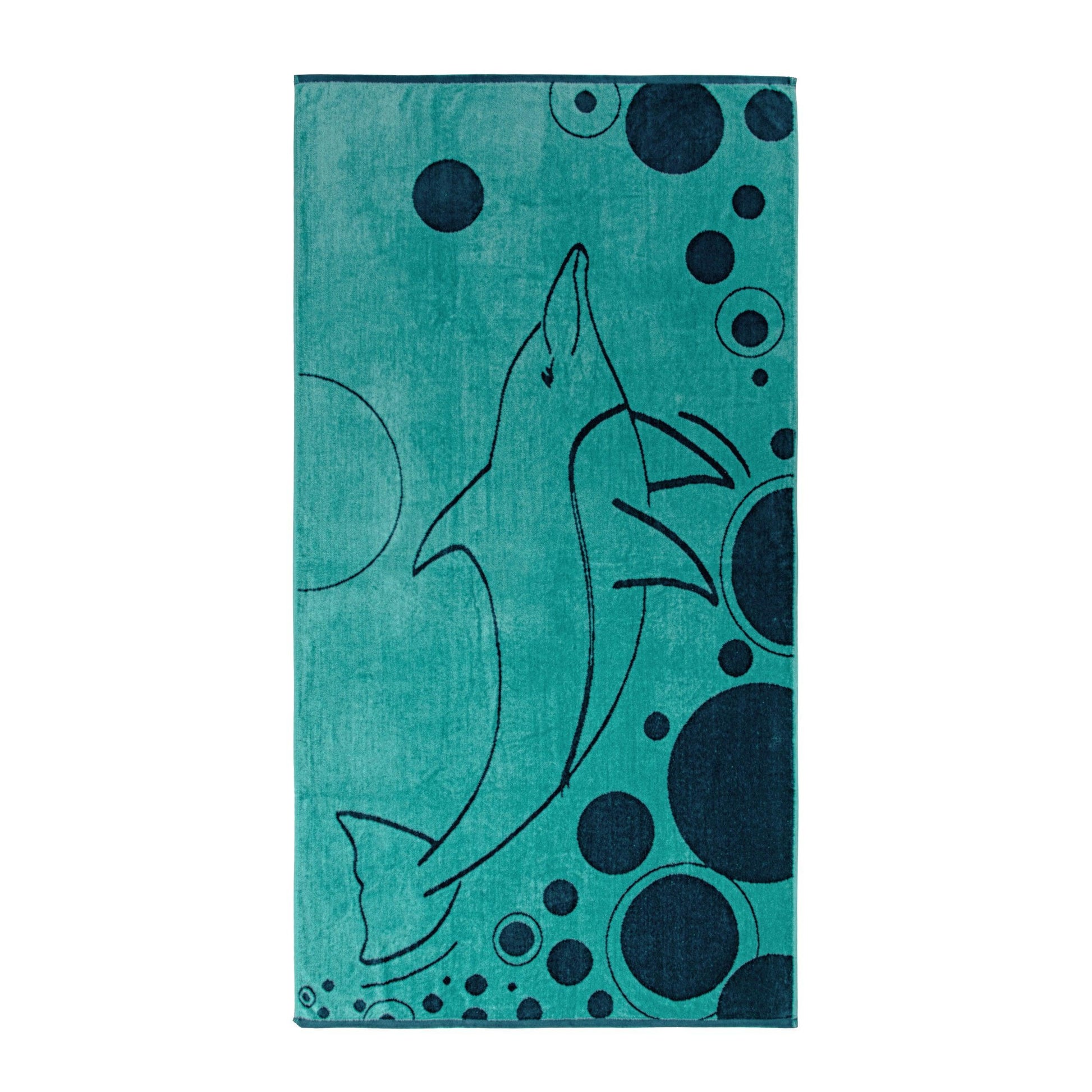 Mystic Dolphin Egyptian Cotton Oversized Beach Towel Set, 2-Pieces FredCo