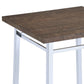 Nadia Oak and Chrome Bar Table FredCo