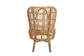 Nagoya Modern Bohemian Natural Rattan Tall Lounge Chair FredCo